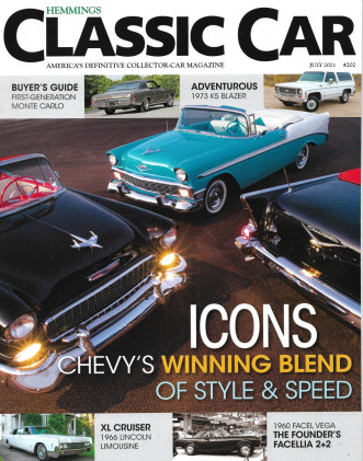 HEMMINGS CLASSIC CAR 2021 JULY - MONTE CARLO, '73 K5 BLAZER, '66 XL CRUISER